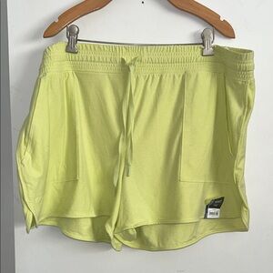 Athletic Works Women's Lime Green Athletic Shorts
